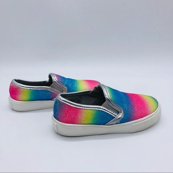 SAM EDELMAN-GIRLS CELINA RAINBOW SLIP-ONS SIZE 7 - Picture 3 of 12